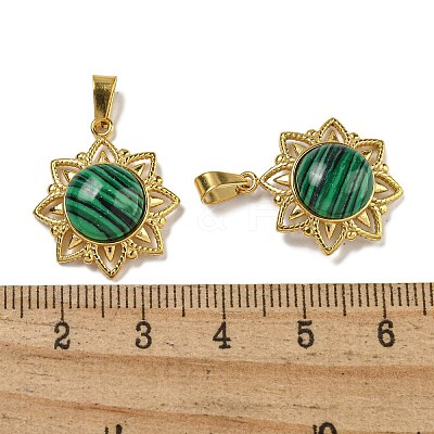 Synthetic Malachite Pendants STAS-U024-15G-03-1