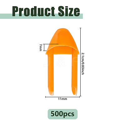 500Pcs Plastic Duck Mouth DIY-UN0008-53-1