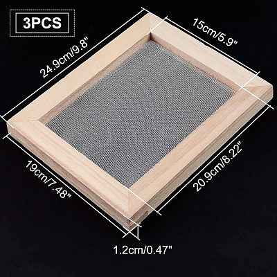 Wooden Paper Making DIY-WH0171-49C-1