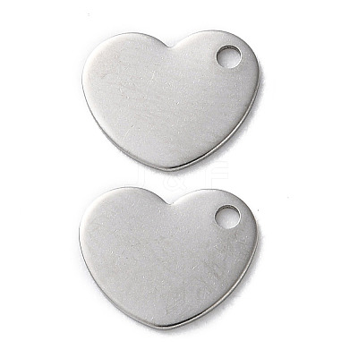 304 Stainless Steel Charms STAS-V007-03H-P-1