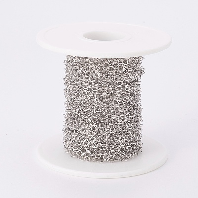Tarnish Resistant 304 Stainless Steel Rolo Chains CHS-F003-16P-A-1