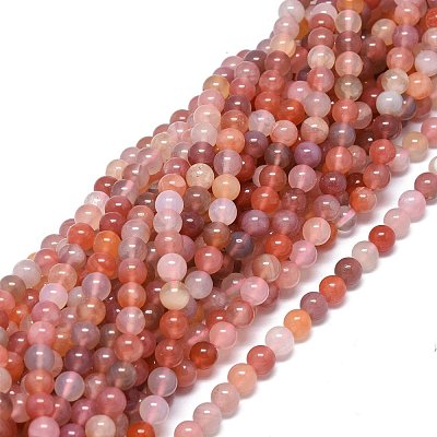 Natural Red Botswana Agate Beads Strands G-O201A-03A-1