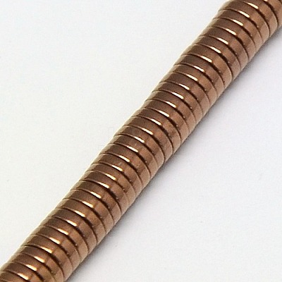 Electroplate Non-magnetic Synthetic Hematite Beads Strands X-G-J164A-3mm-01-1