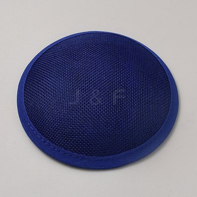 Imitation Hemp Round Fascinator Hat Base for Millinery AJEW-WH0472-45A-05-1