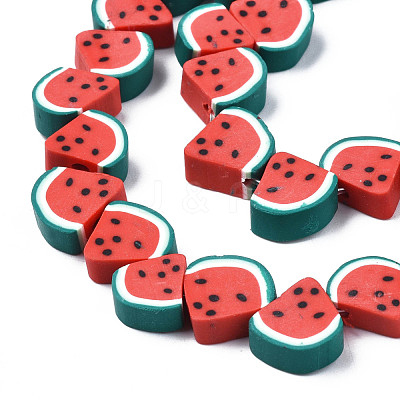 Handmade Polymer Clay Bead Strands CLAY-R069-01J-02-1