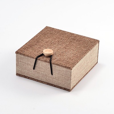 Rectangle Wooden Bracelet Boxes X-OBOX-N013-01-1