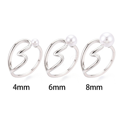 Heart Brass Cup Peg Ring Settings KK-N274-22P-1