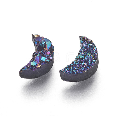 Imitation Druzy Gemstone Resin Beads X-RESI-L026-I02-1