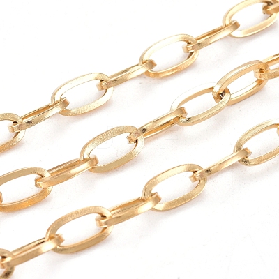 Ion Plating(IP) 304 Stainless Steel Paperclip Chains CHS-F009-02A-G-1
