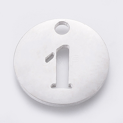 Non-Tarnish 304 Stainless Steel Pendants STAS-F233-01-P-1