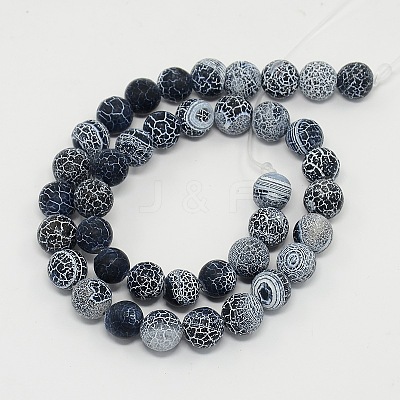 Weathered Agate Beads Strand G-E403-79-4mm-1