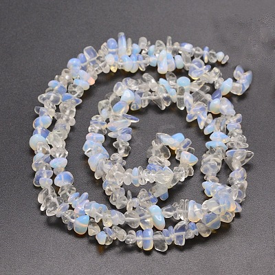 Opalite Chip Bead Strands G-M205-33-1