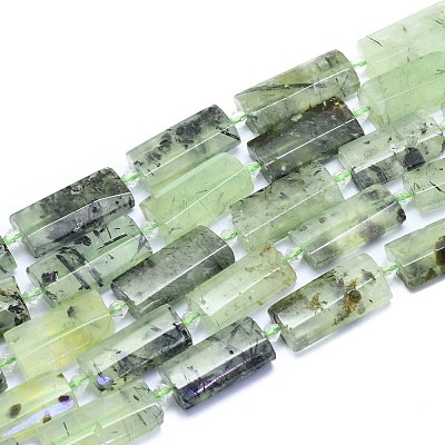 Natural Prehnite Beads Strands G-E530-16W-1