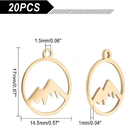 201 Stainless Steel Laser Cut Pendants STAS-UN0038-97-1