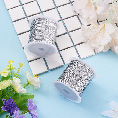 2 Rolls Round PET Metallic Thread MCOR-TADJ0001-01E-02-1
