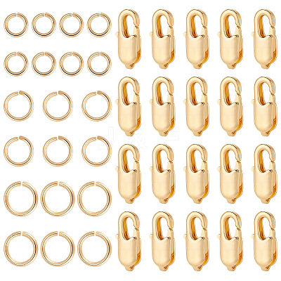 Brass Lobster Claw Clasps KK-BBC0023-50C-1