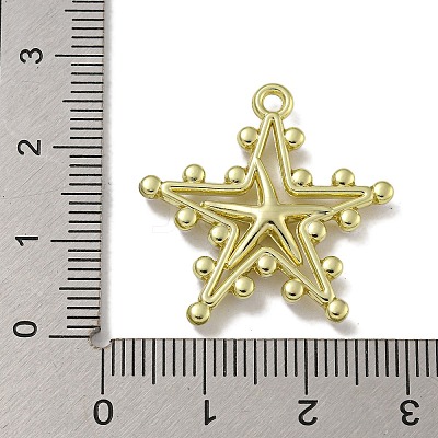 Rack Plating Alloy Pendants PALLOY-F312-43G-1