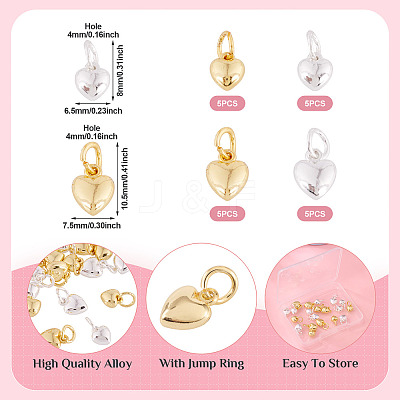 20Pcs 4 Styles Alloy Pendants FIND-TA0006-77-1