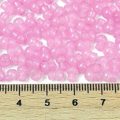 Transparent Colours Glass Seed Beads SEED-R001-01F-1