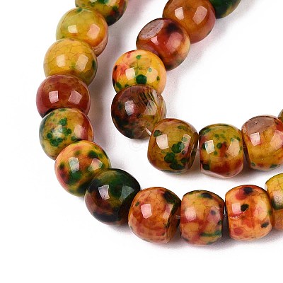 Dyed Natural Agate Beads Strands G-T142-03-1