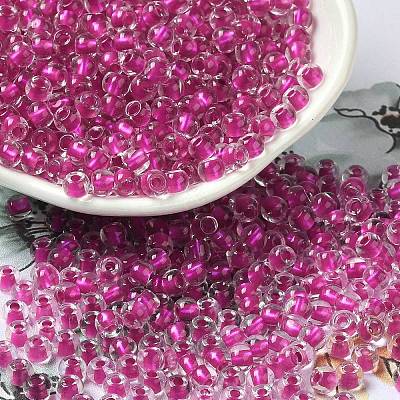 6/0 Transparent Inside Colours Glass Seed Beads SEED-P006-01A-04-1