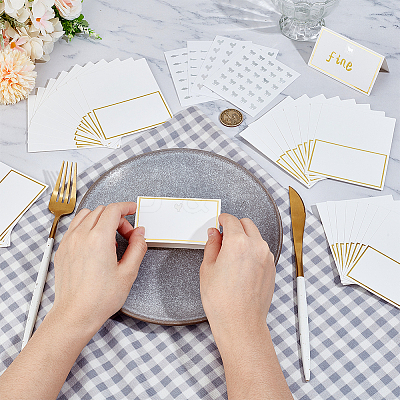 Paper Table Place Cards AJEW-OC0005-74-1