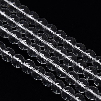 Crystal Glass Round Beads Strands EGLA-F037-8mm-B02-1