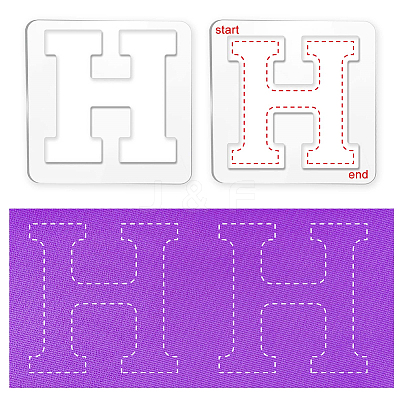 Acrylic Earring Handwork Template TOOL-WH0156-003-1