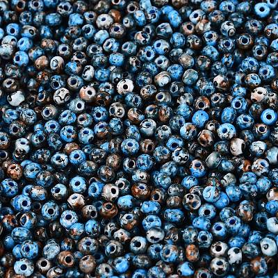 Picasso Glass Seed Beads GL-N001-01B-02-1