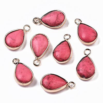 Synthetic Turquoise Pendants G-S359-279E-1