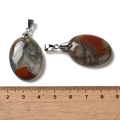 Natural & Synthetic Mixed Gemstone Pendants G-Z055-03P-1