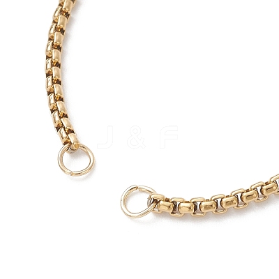 3Pcs 3 Styles 304 Stainless Steel Cable Chain & Venetian Chain & Rolo Chain Slider Bracelet Making AJEW-JB01463-1