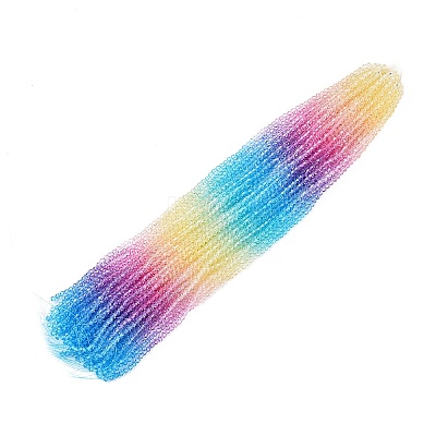 Gradient Color Baking Paint Glass Bead Strands X1-DGLA-A039-T4mm-A07-1
