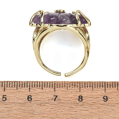 Natural Amethyst Cuff Rings GG-CBA5FCC-04G-09-1