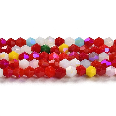 Opaque Solid Color Imitation Jade Glass Beads Strands EGLA-A039-P4mm-L16-1