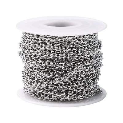 Tarnish Resistant 304 Stainless Steel Cable Chains CHS-R008-12-1