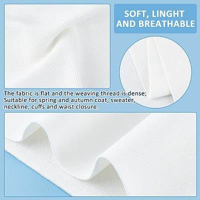 Cotton Stretch Kintted Rib Fabric DIY-WH0002-69C-1