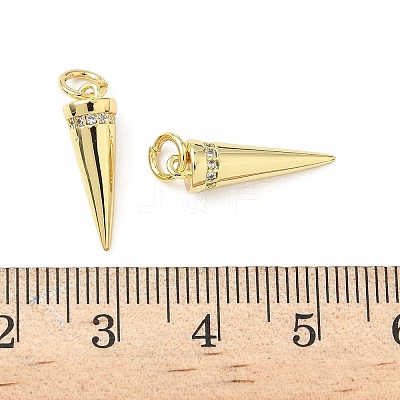 Brass Micro Pave Cubic Zirconia Pendants KK-Z120-52G-1