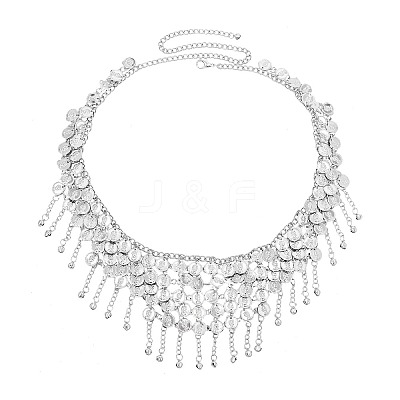 Iron Multi-Layered Coin Tassel Waist Belly Chains for Women FS-WG4A907-02-1