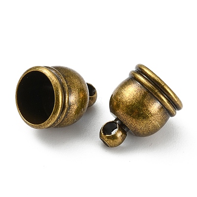 Brass Cord Ends KK-D217-10x8-AB-NF-1