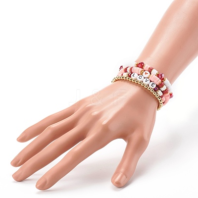 Stretch Beaded Bracelets Sets BJEW-JB06201-1