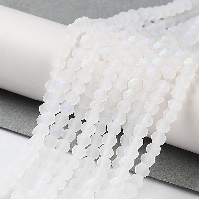 Transparent Glass Beads Strands X-EGLA-A044-T8mm-MB19-1