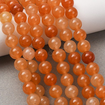 Natural Red Aventurine Beads Strands GSR023-1
