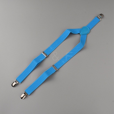Adjustable Polyester Y-Shaped Heavy Duty Suspenders AJEW-WH0307-23B-1