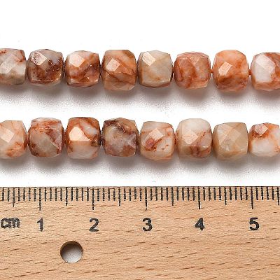 Natural Red Netstone Beads Strands G-H078-C17-01-1