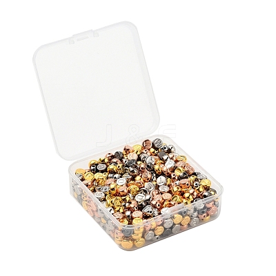 500Pcs 4 Colors CCB Plastic Beads CCB-YW0001-03M-1