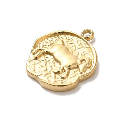 304 Stainless Steel Pendants STAS-B074-08G-03-1