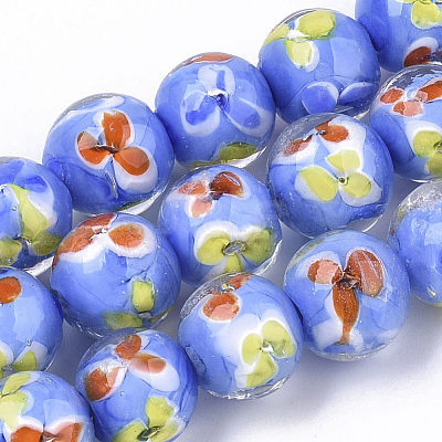 Handmade Lampwork Beads Strands LAMP-T007-03C-1