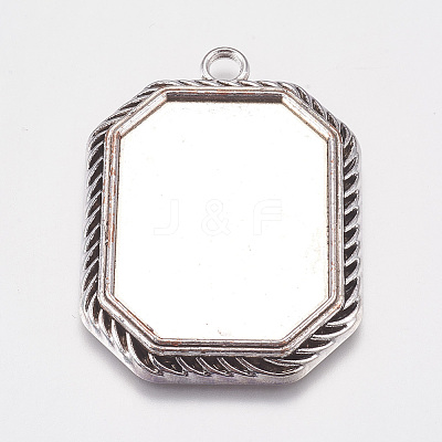 Tibetan Style Pendant Cabochon Settings LS-TIBEP-A22961-AS-LF-1