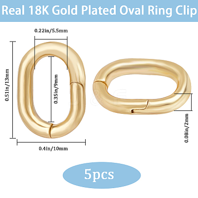 5Pcs Brass Twister Clasps KK-BBC0012-46-1